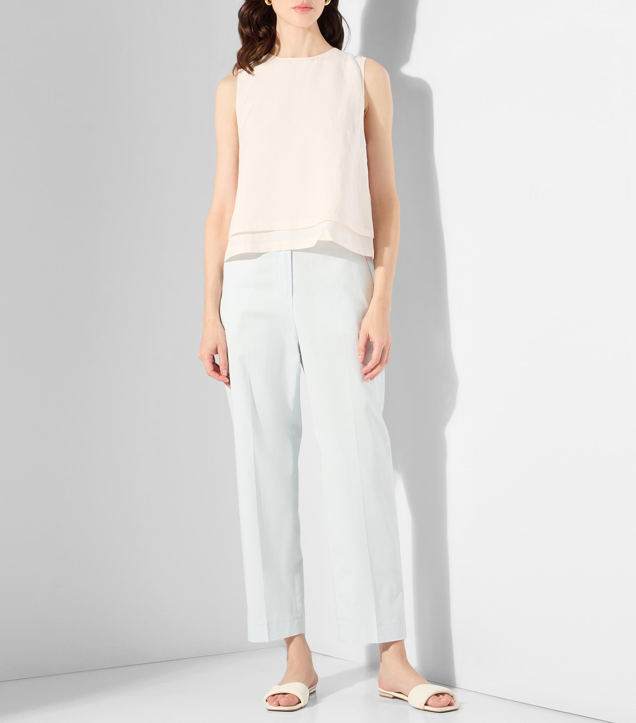 Blusa a capas espalda abierta Mujer